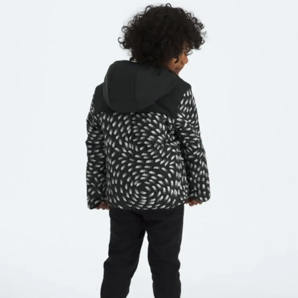 The North Face Reverse Shasta Full Zip Hooded Jacket in Black Vector Field sz XL